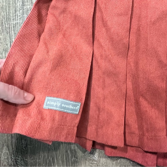 NWT Simply Southern Spice Pleated Mini Skirt Sz Medium - Picture 8 of 8